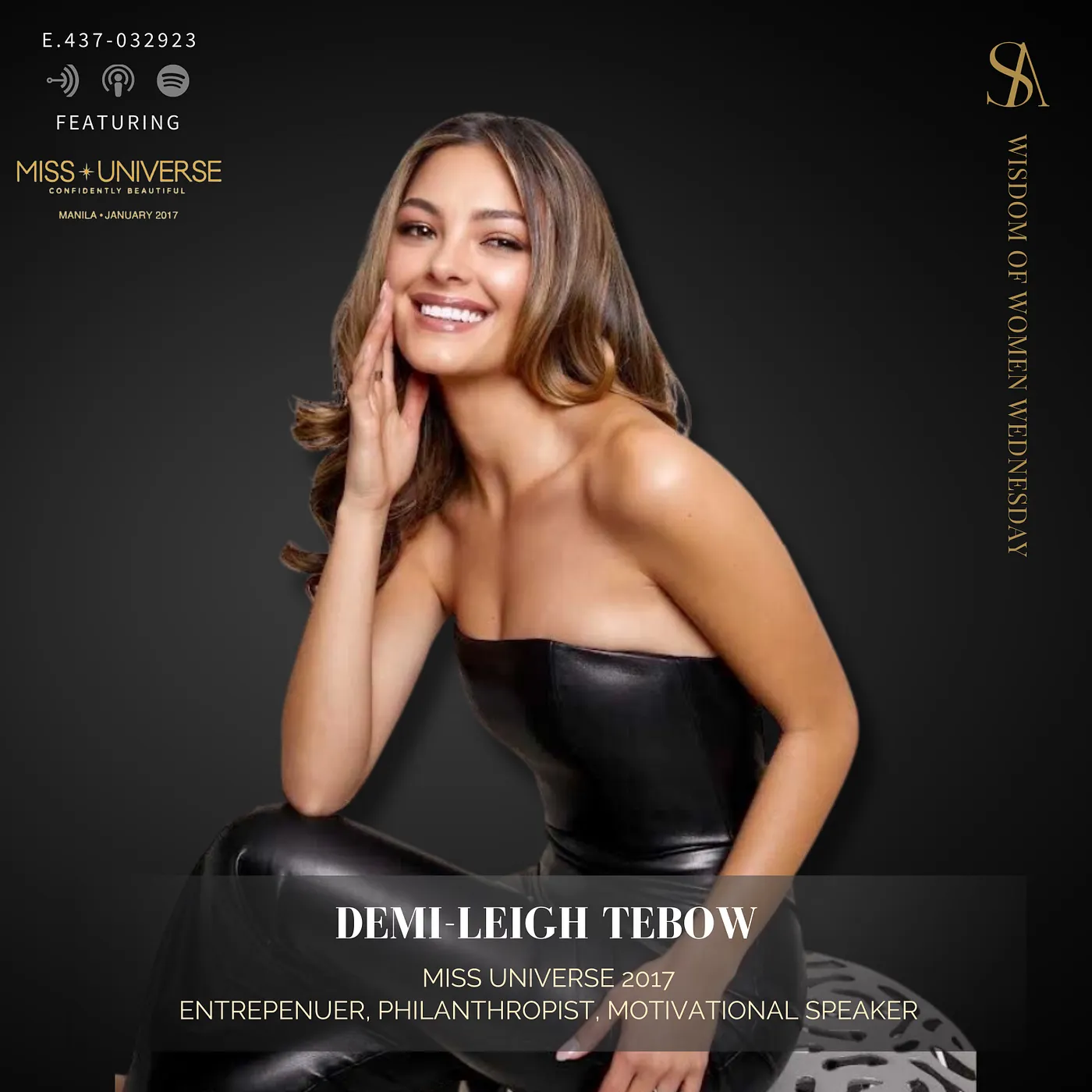 Demi-Leigh Tebow — Miss Universe 2017 — Woman of the Hour: Wisdom of Women Exclusive — Episode 437